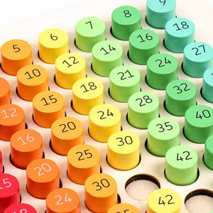 Giocattolo educativo di tabella di moltiplicazione in legno per bambini scuola