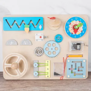 Tavola Sensoriale in Legno Montessori Giocattolo Educativo per Bambini Piccoli.