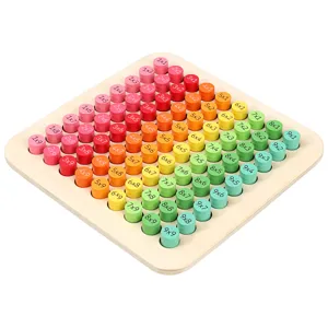 Tavola pitagorica in legno giocattolo educativo per bambini, gioco di matematica math.