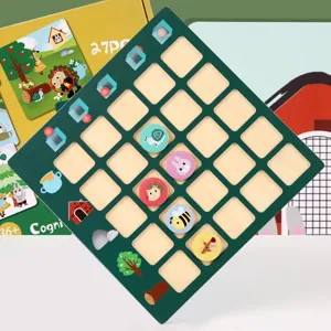 Kids Wooden Educational Toy Spatial Thinking Logic Training Finding Direction Game Montessori Puzzle Learning For Boys Girls