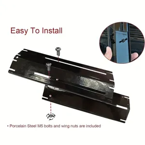 Universal adjustable grill heat plate replacement parts with steel bolts for outdoor BBQ.