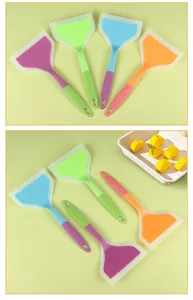 Silicone spatula for non-stick pan wide face kitchen cooking tool egg turner turner