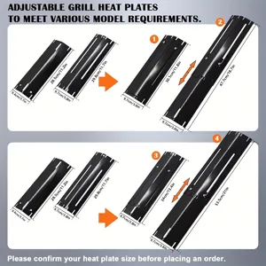 Adjustable stainless steel grill heat plates replacement universal BBQ burner parts.