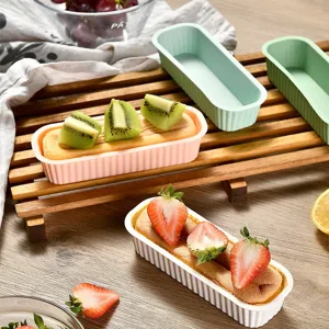 Stampo per plumcake rettangolare in silicone resistente al calore per friggitrice ad aria