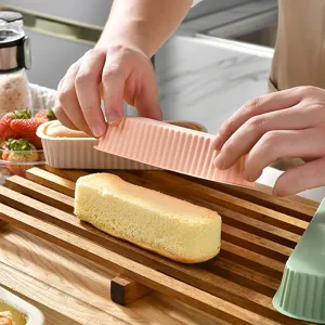 Stampo per torta rettangolare in silicone per pane, utensile da forno flessibile antiaderente.