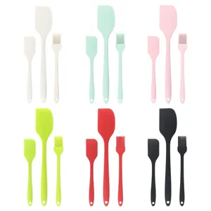 Set di spatole e pennelli in silicone 3 pezzi strumenti da forno per cucina nuova
