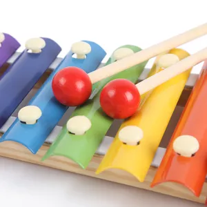 Wooden 8-Note Xylophone Musical Toy for Kids Toddler Early Education Percussion Instrument