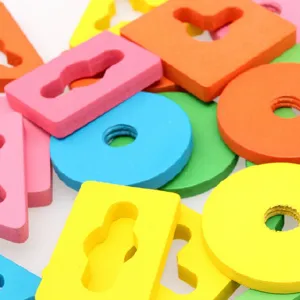 Colorful wooden geometric shape sorting stacking blocks educational puzzle toy for kids children