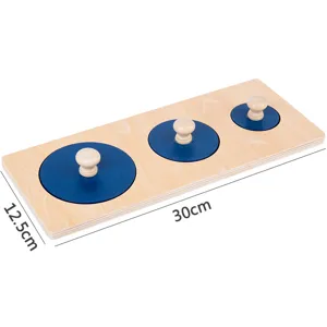 Montessori wooden cylinder socket toy early education learning puzzle board for toddlers kids