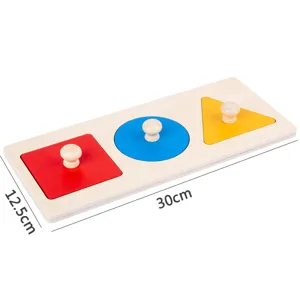 Montessori Wooden Shape Sorter Peg Puzzle Early Education Learning Toy for Toddlers