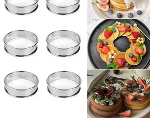 Aro para tarta de acero inoxidable molde para pastel de mousse anillo de horneado
