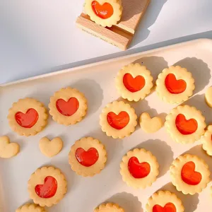 Stainless steel heart jam cookie mold set baking tool aesthetic tray display main image