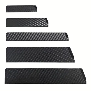 Portable Plastic Knife Sheath Carbon Fiber Texture Kitchen Blade Cover Protective Sleeve For Chef Fruit Knife