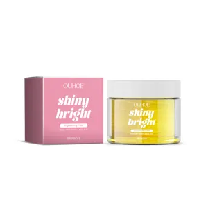 OUHOE Turmeric Kojic Acid Brightening Facial Cleansing Pads 55pcs Gentle Skincare Jar