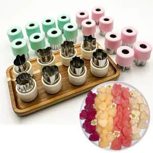 Stainless Steel Fruit Vegetable Cutter Molds Mini Cookie Cutters Baby Food Mold DIY Baking Kitchen Tools