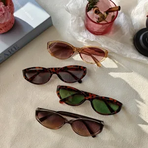 Gafas de sol ojo de gato retro Y2K para mujer, gafas de moda urbana con lentes tintadas.