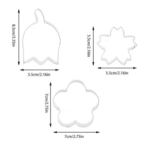 Stainless steel cookie cutters set for baking, fondant, pastry, and DIY kitchen craft molds.