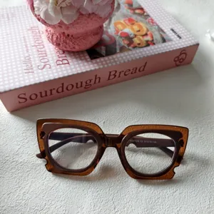 Occhiali Luce Blu Cat Eye Tendenza Moda Donna Montatura Ottica Stile Unico Nuovo