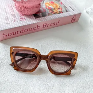Occhiali da sole cat eye grandi donna stile trendy protezione solare montatura ottica
