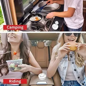 Mini salière et poivrière portable pour le camping, les voyages et la cuisine.