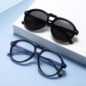 Lunettes de soleil aviateur épaisses et lunettes anti-lumière bleue pour hommes et femmes.