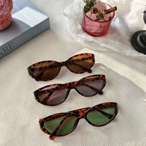 Gafas de sol ojo de gato leopardo retro Y2K moda tendencia streetwear mujeres