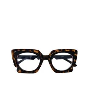 Lunettes anti-lumiere bleue cat-eye surdimensionnees monture optique ecaille
