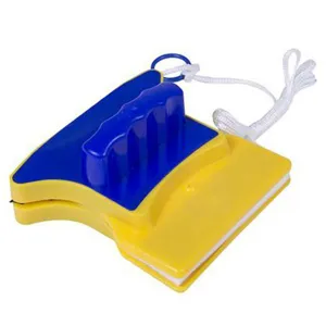 Double-sided magnetic window cleaner for efficient glass cleaning and household wiping.