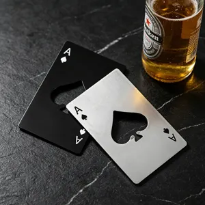 Edelstahl Pik As Flaschenöffner Poker Karten Stil Bieröffner Tragbar Flaschenöffner