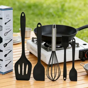 Hittebestendige Siliconen Keukengerei Set Spatula Bakkwast Garde Keuken Bakgereedschap Kookgadgets