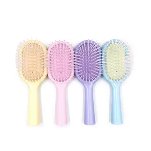 Cute student dorm pastel cushion hairbrush portable massage scalp care comb set four colors