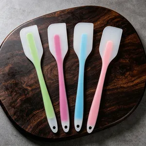 Silicone Spatula Set for Baking Kitchen Cake Cream Scraper Heat Resistant Kitchen Tool