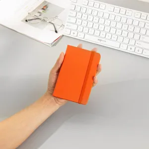 Carnet de Notes Rigide A6 Journal Uni Agenda Couverture en Cuir PU Avec Bande Élastique Bureau École Quotidien
