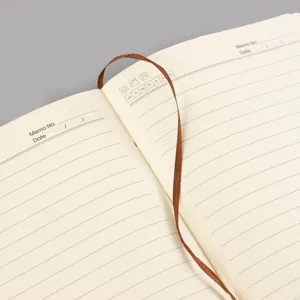 Carnet Ligné A6 Journal Détail avec Marque-Page en Ruban pour Bureau et Études