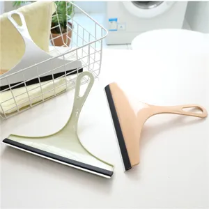Silicone glass wiper window squeegee cleaning tool for bathroom tile mirror surface use