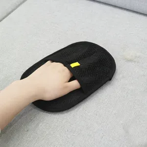 Pet electrostatic hair removal glove for cat and dog hair cleaning, efficient fabric pet brush tool.