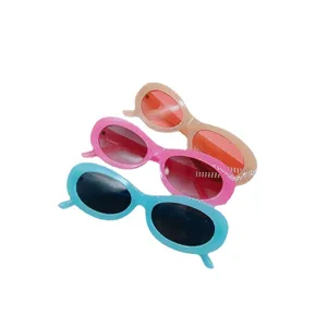 Fashion retro oval sunglasses for women, trendy multi-color UV protection sun glasses.