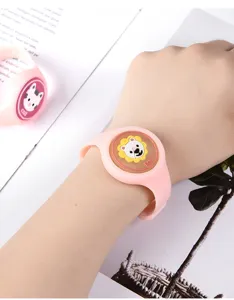 Kinderen cartoon gloeiende muggenwerende armband roze siliconen schattig dierontwerp buiten
