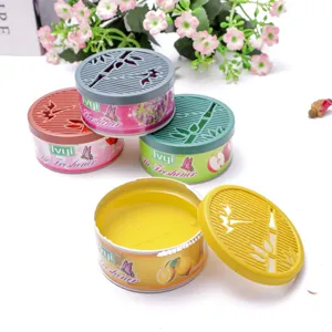 Household Solid Air Freshener Long Lasting Fragrance Deodorant Car Room Aromatherapy Gel Lavender Lemon Rose Apple