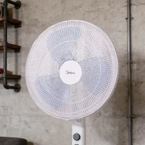 Staubdichtes Schutznetz fuer Standventilator Kinder Sicherheit Abdeckung Netzschutz