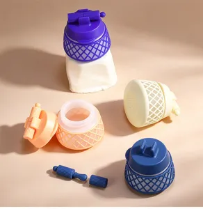 Barattolo cosmetico in silicone portatile contenitore crema viaggio sottobottiglia