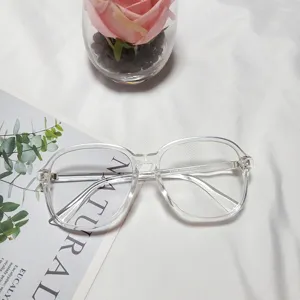 Clear frame glasses for women fashion trendy large frame transparent optical eyewear 3336