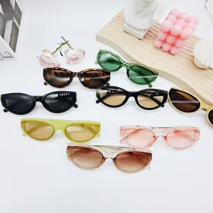 2024 Nouvelles Lunettes De Soleil Cat Eye Mode Couleur Gelee Pour Femmes Et Hommes