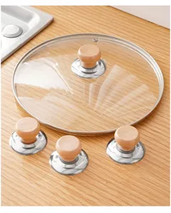 Universeller Ersatzknopf aus Holz für Topfdeckel und Glasdeckel Detailansicht