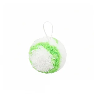 Balle de nettoyage chenille vert blanc pour lavabo de salle de bain avec suspension