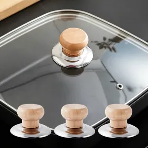 Universeller Holztopfdeckel-Knauf, hitzebeständiger Ersatzgriff für Kochgeschirr.