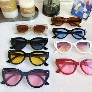 Fashion retro cat eye sunglasses for women and men, chic vintage sun glasses uv400 protection.