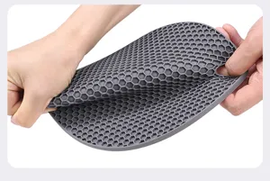 Tapis isolant en silicone nid d'abeille pour cuisine dessous de plat antiderapant