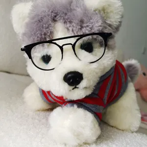 Lunettes à Double Pont en Métal Pour Poupée en Coton Animaux de Compagnie Accessoires Photo Lunettes Décoratives Chat Chien