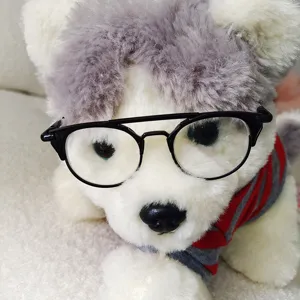 Lunettes en metal a double pont pour poupees de 20cm et accessoires photo animaux.